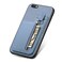 Case Cover For iPhone 6 / 6s Carbon Fiber Vertical Flip Zipper Phone Case(Blue)