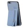 Case Cover For iPhone 6 / 6s Carbon Fiber Vertical Flip Zipper Phone Case(Blue)