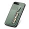Case Cover For iPhone 7 Plus / 8 Plus Carbon Fiber Vertical Flip Zipper Phone Case(Green)