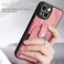 Case Cover For iPhone 7 Plus / 8 Plus Retro Skin-feel Ring Card Wallet Phone Case(Pink)