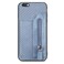 Case Cover For iPhone 6 Plus / 6s Plus Carbon Fiber Horizontal Flip Zipper Wallet Phone Case(Blue)
