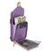 Case Cover For iPhone XS / X Zipper Hardware Card Wallet Phone Case(Purple)