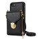 Case Cover For iPhone 6s / 6 Zipper Hardware Card Wallet Phone Case(Black)