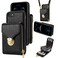 Case Cover For iPhone 6s / 6 Zipper Hardware Card Wallet Phone Case(Black)
