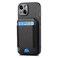 Case Cover For iPhone X / XS Carbon Fiber Vertical Flip Wallet Stand Phone Case(Black)