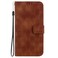 Case Cover For iPhone 8 Plus / 7 Plus Double 8-shaped Embossed Leather Phone Case(Brown)