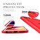 Case Cover For iPhone 6 Plus / 7 Plus / 8 Plus Carbon Fiber Protective Case with 360 Degree Rotating Ring Holder(Red)