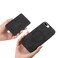 Case Cover For iPhone 7 Plus / 8 Plus Retro Cross Leather Ring Side Insert Card Bag MagSafe Phone Case(Black)