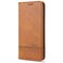 Case Cover For iPhone X / XS AZNS Magnetic Calf Texture Horizontal Flip Leather Case with Card Slots &amp; Holder &amp; Wallet(Light Brown)