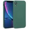 Case Cover For iPhone XR Liquid Silicone Full Coverage Shockproof Magsafe Phone Case(Deep Green)
