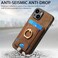 Case Cover For iPhone 6 Plus / 6s Plus Retro Splitable Magnetic Card Bag Leather Phone Case(Brown)