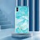 Case Cover For iPhone X / XS IMD Marble Pattern TPU Phone Case(Green)