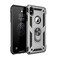 Case Cover For iPhone X / XS Sergeant Armor Shockproof TPU + PC Protective Case with 360 Degree Rotation Holder (Silver)