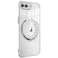 Case Cover For iPhone 8 Plus / 7 Plus Electroplating MagSafe 360 Degree Rotation Holder Shockproof Phone Case(Silver)
