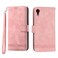 Case Cover For iPhone XR Dierfeng Dream Line TPU + PU Leather Phone Case(Pink)