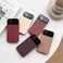 Case Cover For iPhone XR Wood Grain TPU Phone Case with Lens Film(Brown)