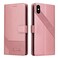 Case Cover For iPhone XS Max GQUTROBE Skin Feel Magnetic Leather Phone Case(Rose Gold)