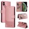 Case Cover For iPhone XS Max GQUTROBE Skin Feel Magnetic Leather Phone Case(Rose Gold)
