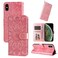 Case Cover For iPhone XR Embossed Sunflower Leather Phone Case(Pink)