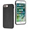 Case Cover For iPhone 6s Plus / 7 Plus / 8 Plus Leather Texture Full Coverage Phone Case(Black)