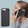 Case Cover For iPhone 6s Plus / 7 Plus / 8 Plus Leather Texture Full Coverage Phone Case(Black)