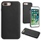 Case Cover For iPhone 6s Plus / 7 Plus / 8 Plus Leather Texture Full Coverage Phone Case(Black)