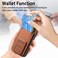 Case Cover For iPhone X / XS Carbon Fiber Card Bag Fold Stand Phone Case(Brown)