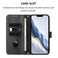 Case Cover For iPhone 7 Plus / 8 Plus Line Splicing Buckle Retro Leather Phone Case(Black)