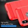 Case Cover For iPhone X / XS Carbon Fiber TPU Brushed Texture Shockproof Protective Back Cover Case(Red)