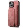 Case Cover For iPhone XS Max Retro Leather Zipper Wallet Back Phone Case(Pink)