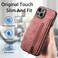 Case Cover For iPhone XS Max Retro Leather Zipper Wallet Back Phone Case(Pink)
