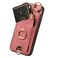 Case Cover For iPhone XS Max Retro Skin-feel Ring Card Bag Phone Case with Hang Loop(Pink)