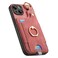 Case Cover For iPhone XS Max Retro Skin-feel Ring Card Bag Phone Case with Hang Loop(Pink)