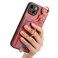 Case Cover For iPhone XS Max Retro Skin-feel Ring Card Bag Phone Case with Hang Loop(Pink)