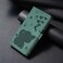 Case Cover For iPhone SE 2022 / 2020 Cartoon Elephant Embossed Leather Phone Case(Green)