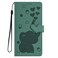 Case Cover For iPhone SE 2022 / 2020 Cartoon Elephant Embossed Leather Phone Case(Green)