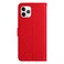 Case Cover For iPhone 11 Pro Max Rhombic Grid Texture Leather Phone Case(Red)