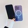 Case Cover For iPhone 11 Pro Max MagSafe Magnetic TPU + Acrylic Gradient Color Phone Case(Purple Blue)