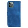 Case Cover For iPhone 11 Pro Max Seven-shaped Embossed Leather Phone Case(Blue)