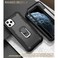 Case Cover For iPhone 11 Pro Max PC + Rubber 3-layers Shockproof Protective Case with Rotating Holder (Black)