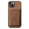Case Cover For iPhone 11 Pro Max Retro Leather Card Bag Magnetic Phone Case(Brown)
