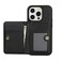 Case Cover For iPhone 11 Pro Max AwQuer Horizontal Flip Card Bag Holder Leather Phone Case(Black)