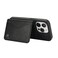 Case Cover For iPhone 11 Pro Max AwQuer Horizontal Flip Card Bag Holder Leather Phone Case(Black)