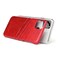 Case Cover For iPhone 11 Pro Max Fierre Shann Retro Oil Wax Texture PU Leather Case with Card Slots (Red)