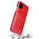 Case Cover For iPhone 11 Pro Max Fierre Shann Retro Oil Wax Texture PU Leather Case with Card Slots (Red)
