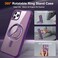 Case Cover For iPhone 11 Pro Max MagSafe Magnetic Rotating Holder Phone Case(Purple)