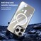 Case Cover For iPhone 11 Pro Max Blade MagSafe Magnetic Transparent PC Phone Case(Blue)