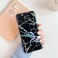 Case Cover For iPhone 11 Pro Max TPU Glossy laser Marble IMD Colorful Mobile Phone Case(Black)