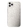 Case Cover For iPhone 11 Pro Max Electroplated 3D Stone Texture TPU Phone Case(White)