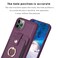 Case Cover For iPhone 11 Pro Max BF27 Metal Ring Card Bag Holder Phone Case(Dark Purple)